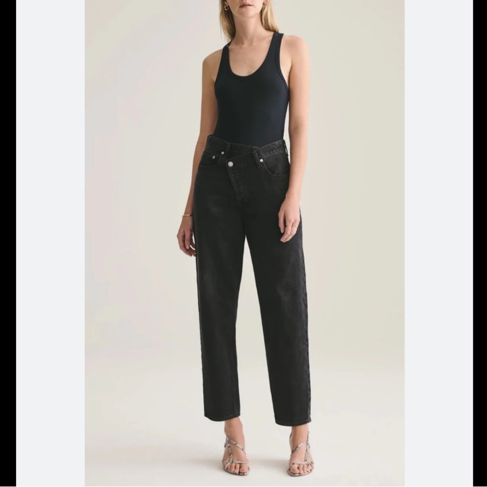 NWT Agolde Criss Cross Upsized Jean in Shambles 24
